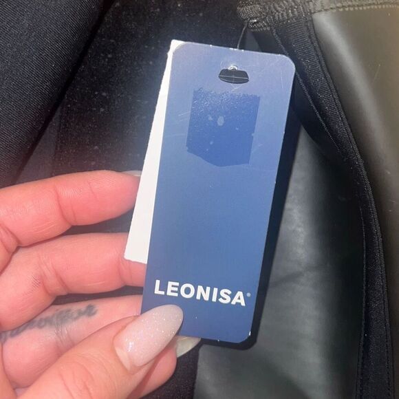 LEONISA NWT Latex Waist Trainer with Extra Firm Compression Black Size XL - Picture 6 of 6